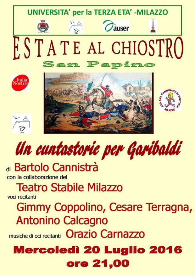 Estate al Chiostro - Un cuntastorie per Garibaldi
