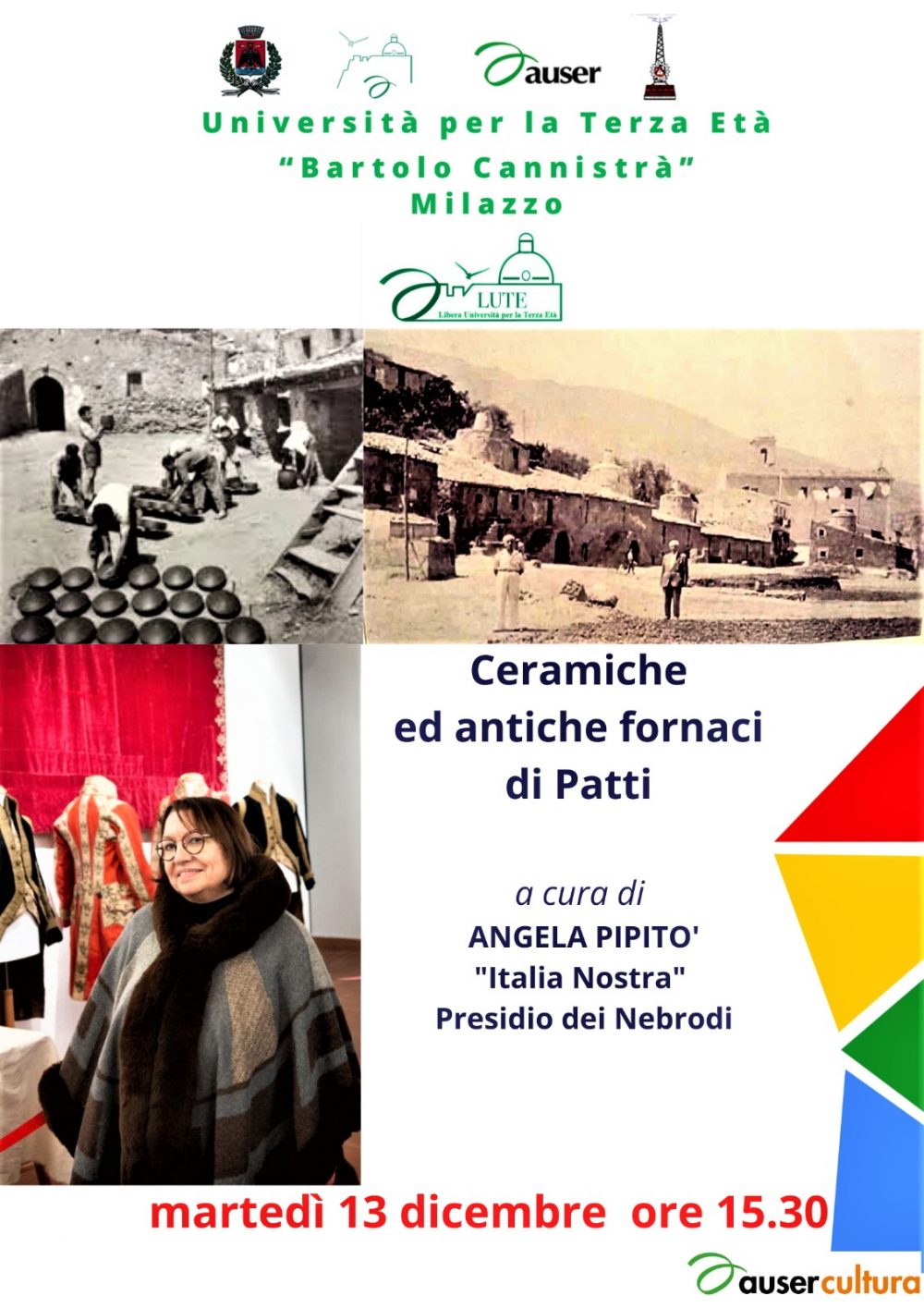 ANGELA PIPITO': Ceramiche ed antiche fornaci di Patti