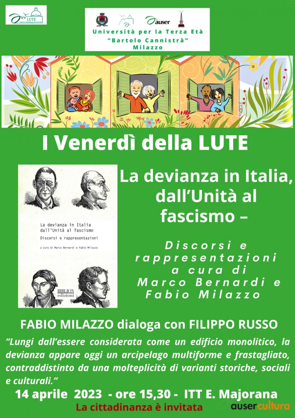 FABIO MILAZZO: La devianza in Italia, dall'Unità al fascismo