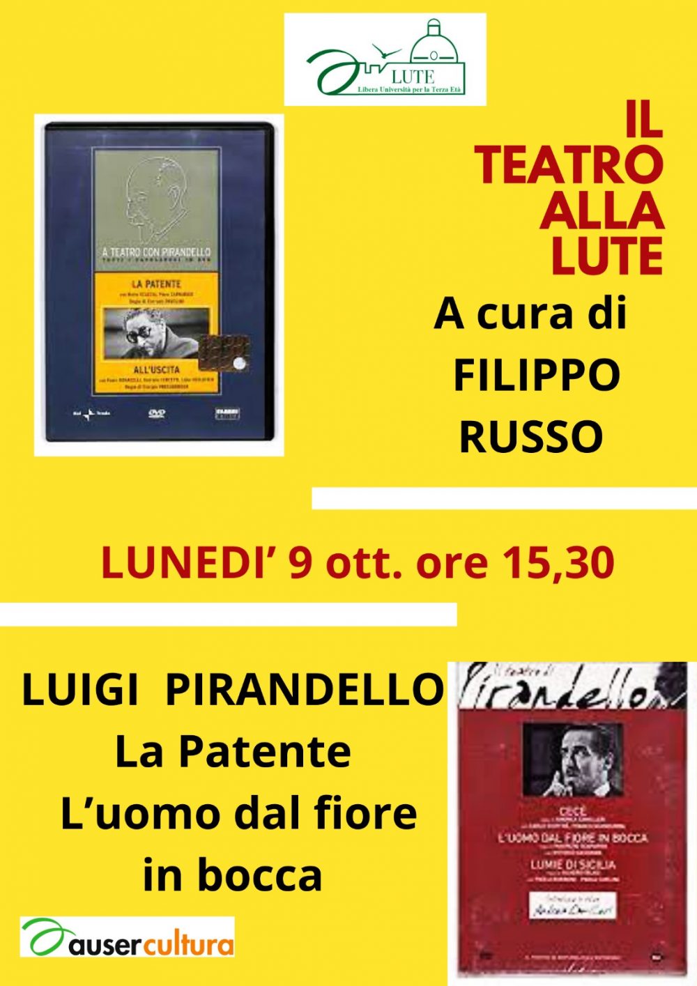 RUSSO FILIPPO: La Patente e L'uomo dal fiore in bocca