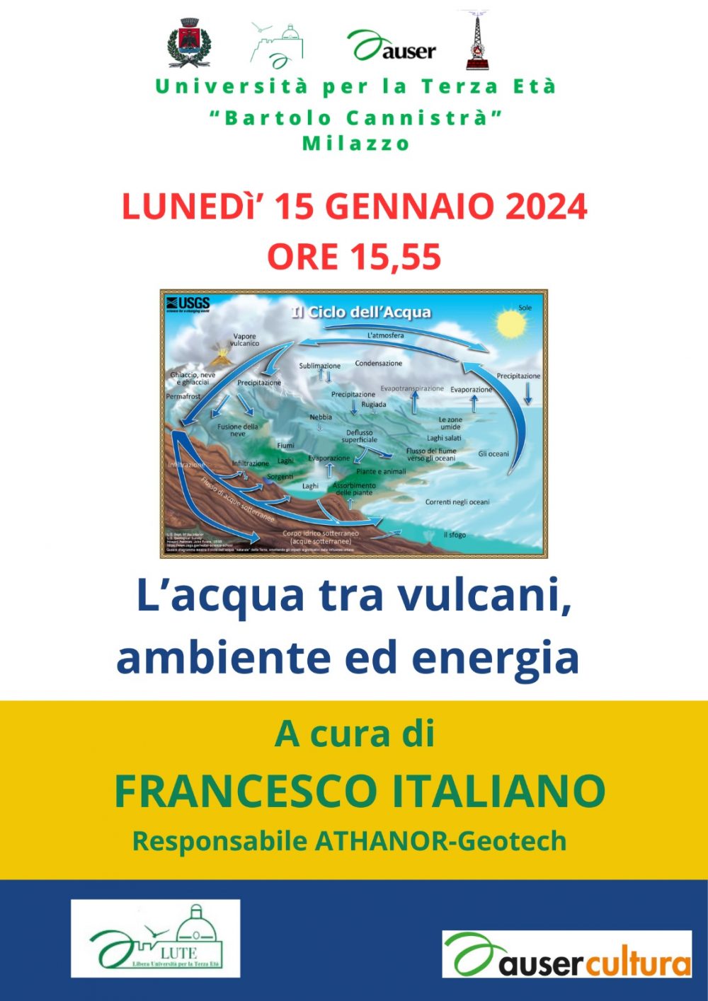 ITALIANO FRANCESCO: L'acqua tra vulcani, ambiente ed energia