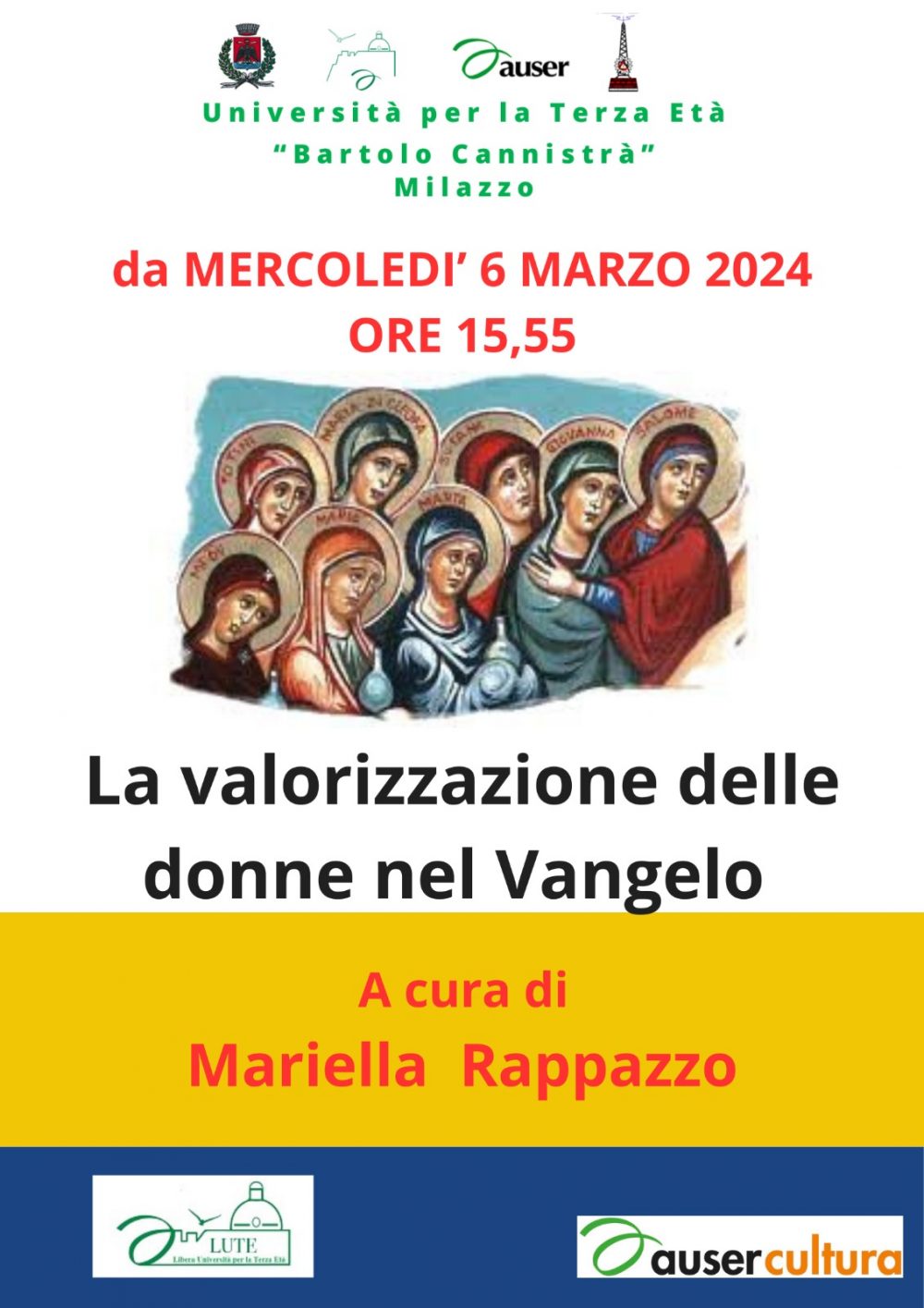 RAPPAZZO MARIELLA: La valorizzazione delle donne nel Vangelo