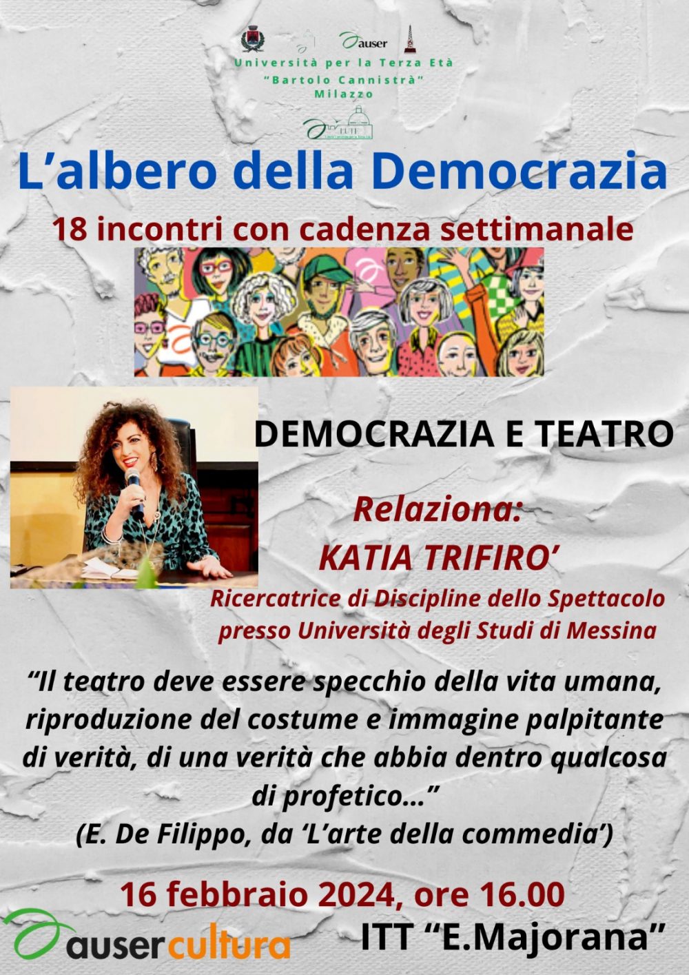 TRIFIRO' KATIA: Democrazia e Teatro