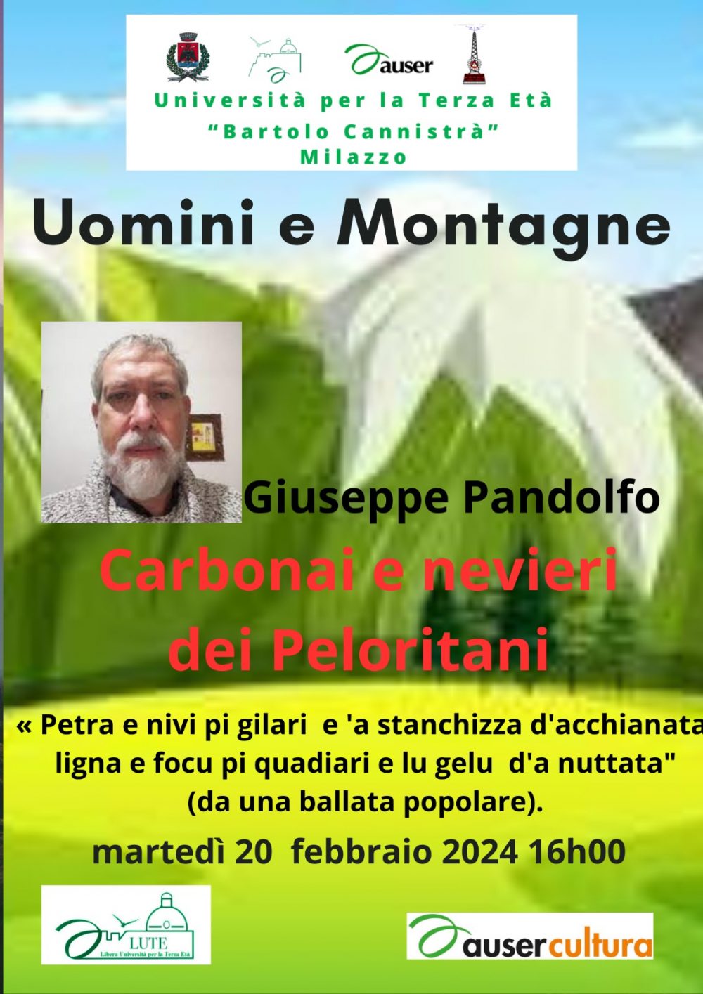 PANDOLFO GIUSEPPE: Carbonai e nevieri dei Peloritani