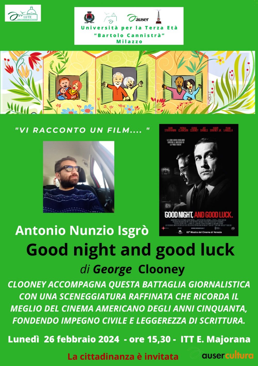 ISGRO' ANTONIO NUNZIO: Good night and good luck