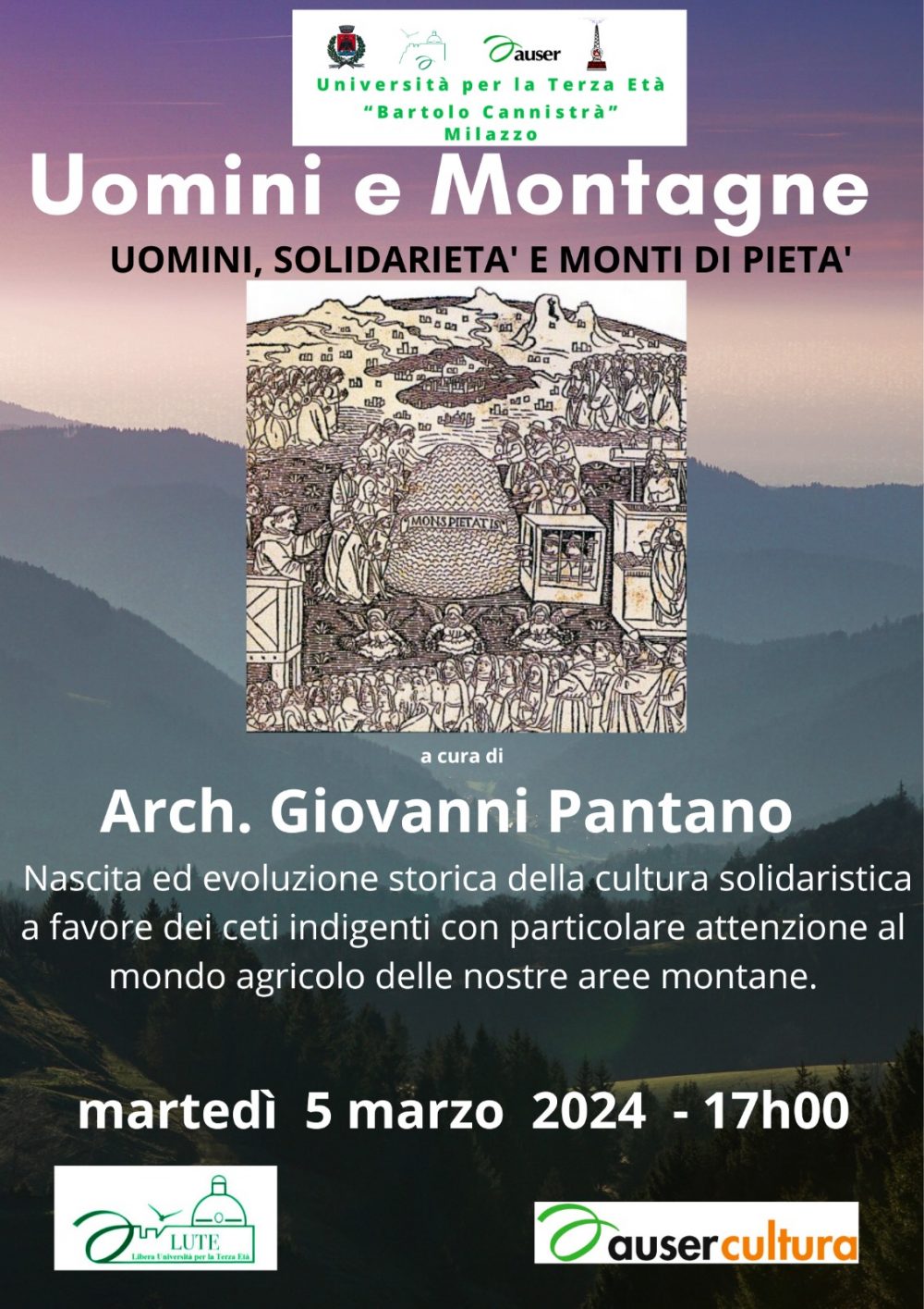 PANTANO GIOVANNI: Uomini, Solidarietà e Monte di Pietà
