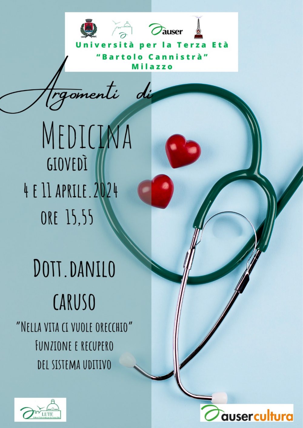 CARUSO DANILO: Funzione e recupero del sistema uditivo