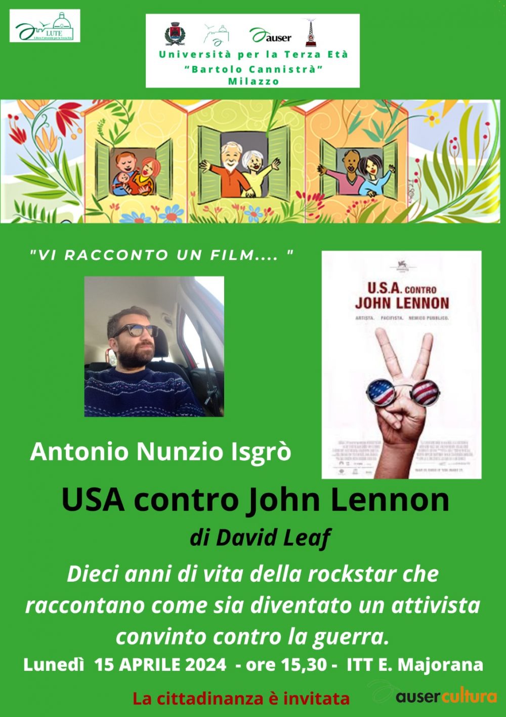 ISGRO' ANTONIO NUNZIO: USA contro John Lennon