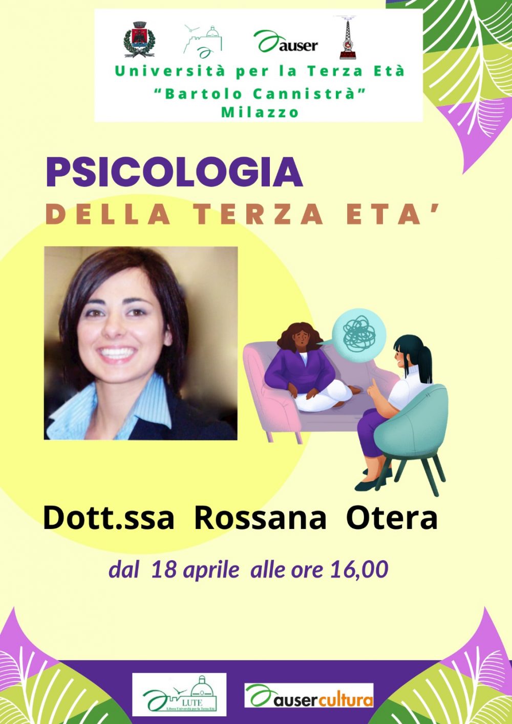 OTERA ROSSANA: Psicologia della terza età